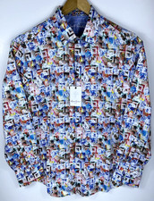 New Robert Graham Harbin Vibrant Floral Shirt XL 198 Classic Fit Flip Cuffs