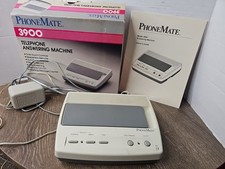 Phonemate 3900 Telephone Answering Machine 1990 Excellent Condition Tested