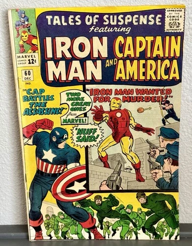 VINTAGE 1964 Marvel Comics IRON MAN & CAPTAIN AMERICA Vol. 1 No. 60 Hawkeye 2nd