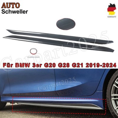 Carbon Color für BMW 3er G20 G21 M340i MP Style Seitenschweller Leiste Spoiler