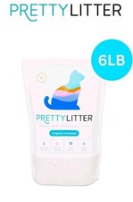 Pretty Litter 6lb Unscented Cat Litter with Health Monitoring Litter, Brand New