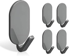 5/10 Self Adhesive Strong Sticky Hooks Heavy Duty Wall Seamless Cap Hook UK