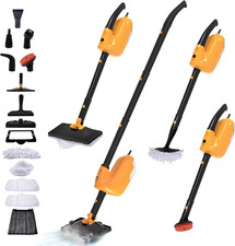 All-In-One Steam Mop with 13 Attachments & 23FT Cord for Deep Cleaning