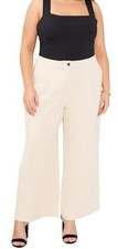Clearance NEW Womens Plus Size 22W Vince Camuto Wide Leg Pleated Front Pant Clay