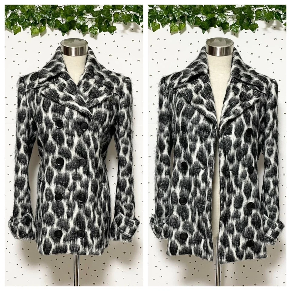 item Gucci Alpaca Blend Mohair Blend Animal Print Leopard Pattern Coat Jacket - Image 3 of 4