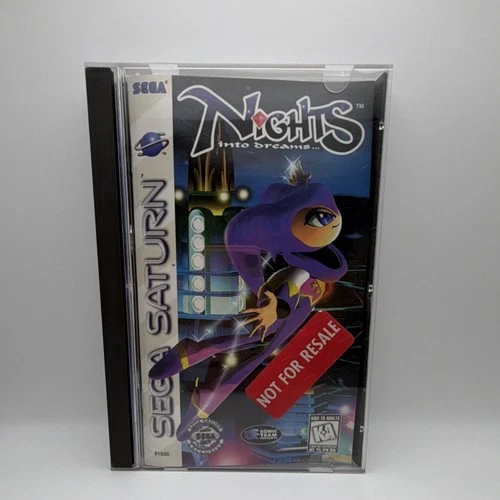 Nights Into Dreams Sega Saturn Not For Resale Complete Case & Manual NTSC