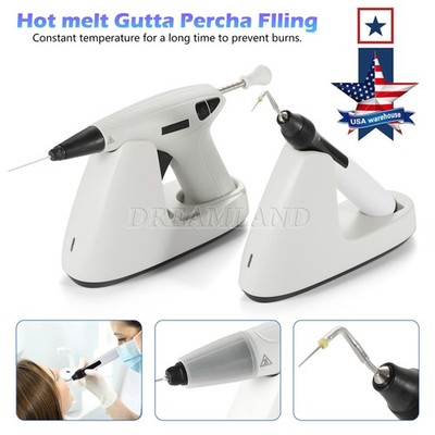 Dental Endo Obturation System Melt Filling Gun Endo Heated Pen+Percha Gutta Tips