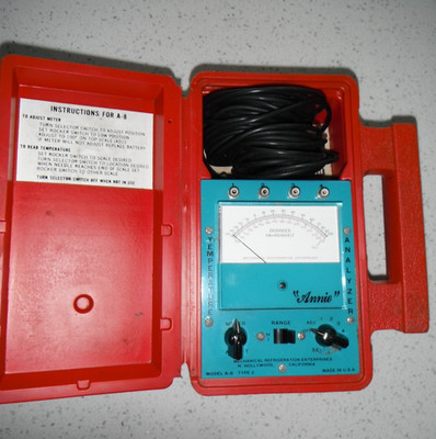 Vintage Annie Electronic Temperature Analyzer Meter Model A-8 / Type-2 USA