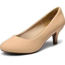 DREAM PAIRS Women's Dress Comfortable Low Heel Pump Shoes 6.5