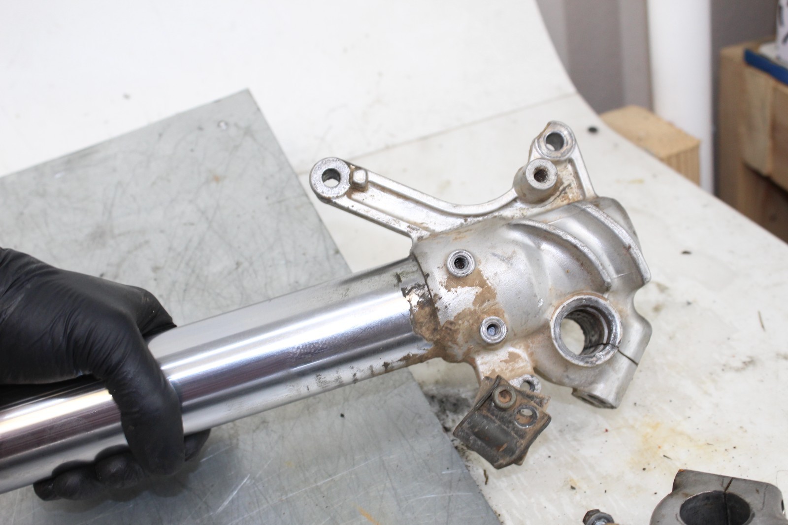 01-03 2003 YZ250F YZ 250F OEM Front Suspension Forks Damper Fork Set Assembly