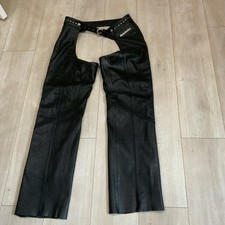 Harley-Davidson Womens M  Black Leather Motorcycle Chaps  HIGH QUALITY!!!!
