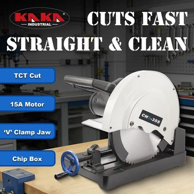 KANG 14" TCT Dry Cut Metal Cold Chop Saw Cast Aluminum Body 45° Swivel Vice - image 1 of 4