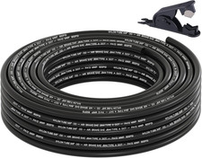 50FT 3/8 DOT Air Line SAE J844 PA12 Nylon Air Hose with Cutter 3/8&rdquo; OD Pneumatic