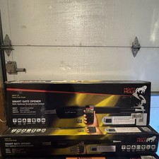 MIGHTY MULE MM571W Automatic Swing Gate Operator Kit, Max 18'Long, 12v Battery