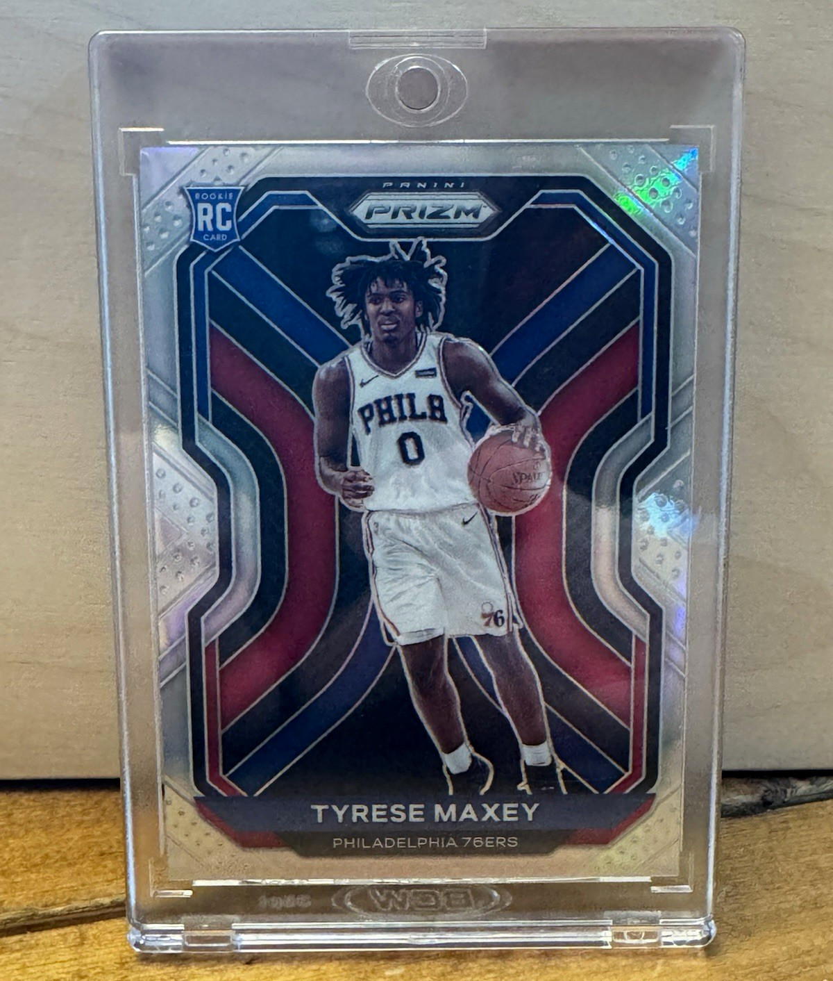 Panini Prizm 2020-21 Tyrese Maxey Silver Prizm RC Rookie #256 76ers