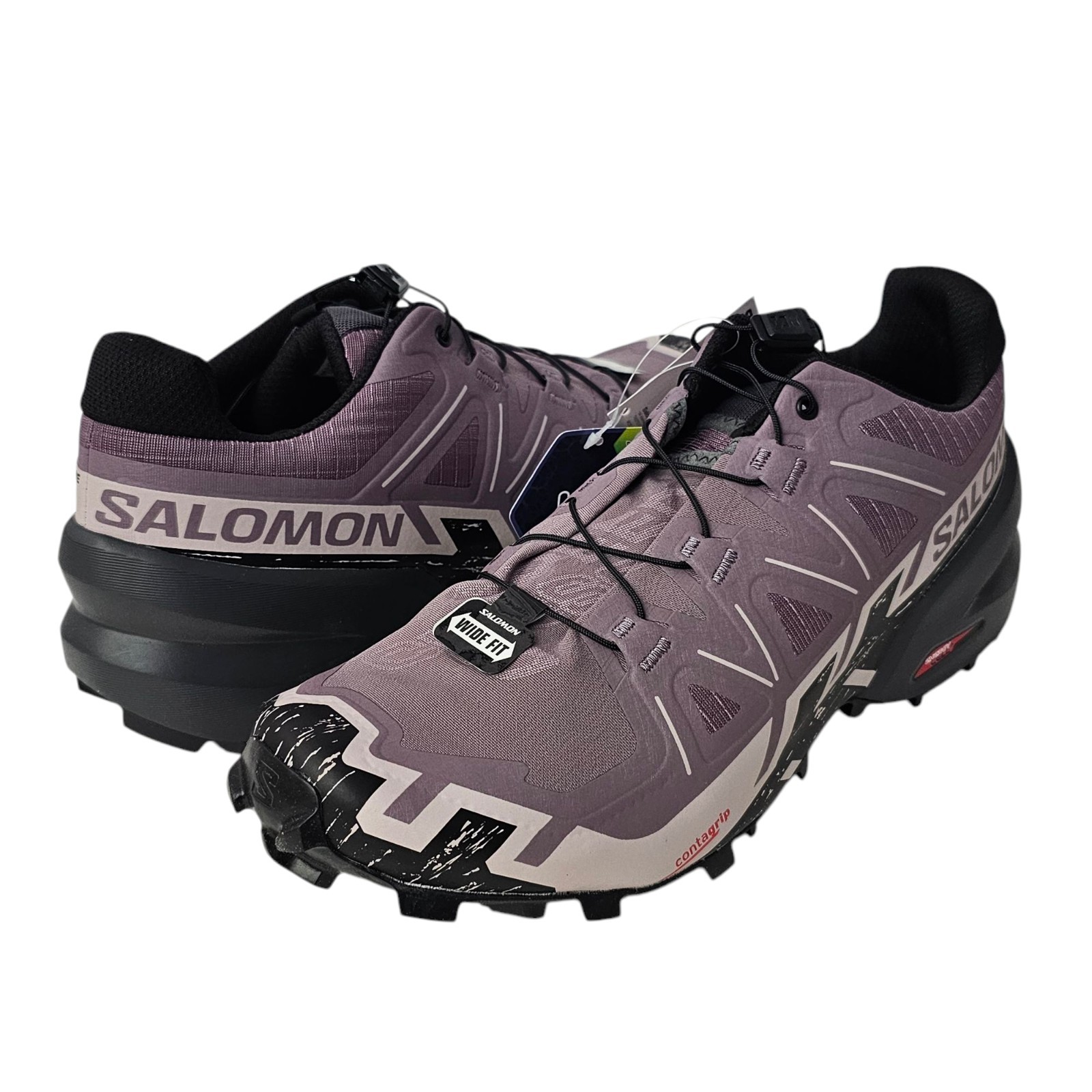 Scarpe da trekking Salomon donna 11 larghe speedcross 6 paesaggio lunare cenere di rose
