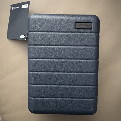 AWAY MINI Hard Shell Amenity Kit Case In Navy By United Airlines  **Empty Case**