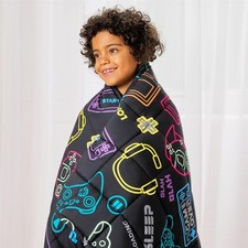 OHS Kids Weighted Blanket Gaming Print Soft Throw Anxiety Stress Relief Sleep
