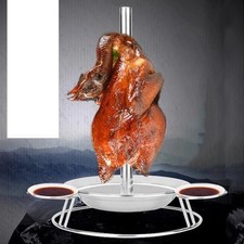  Support de poulet en acier inoxydable Support de rôtissoire pour rôti de tuyau