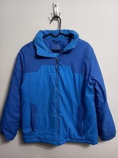 LL Bean Kids Blue Size XL 18 Lined Full Zip Hooded Coat Thinsulate Ski Jacket