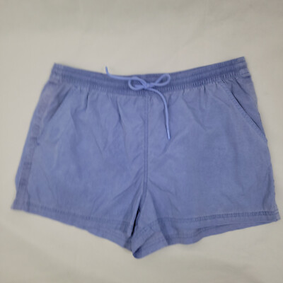 ATHLETA Womens Shorts Sz 12 Expedition Periwinkle Blue Lightweight Nylon Hiking