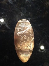 Disneyland Park Souvenir pressed penny MOANA "PUA" THE PIG #417