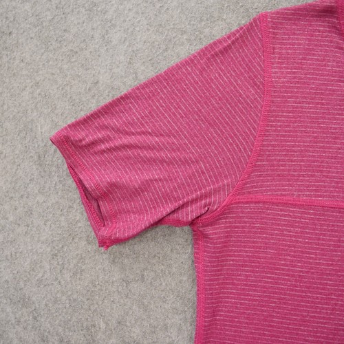 Lululemon Top Womens Medium 8 Pink Run Away Shirt Tee Pockets Active Gym Yoga - Picture 5 of 11