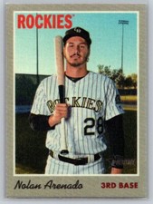 2019  Topps Heritage #15 Nolan Arenado 1970 Cloth Stickers ROCKIES  (C)