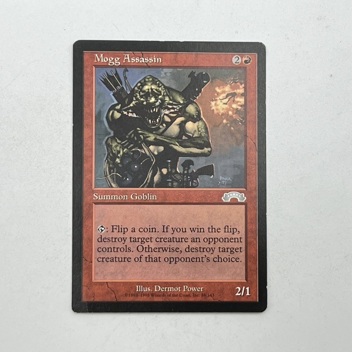 Magic: The Gathering Mogg Assassin Card - Exodus Edition Trading Game Card