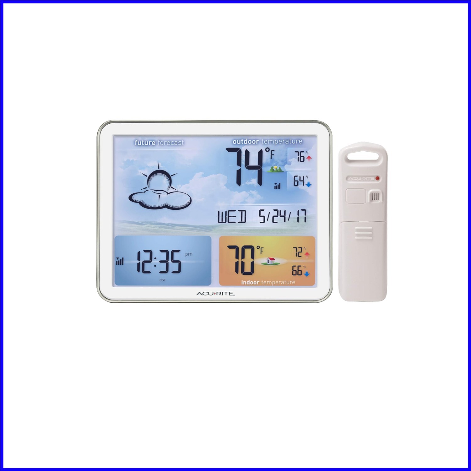 With Jumbo Color Lcd Display, Wireless Sensor, And Atomic Cl
