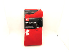 Under Armor UA Soccer over the calf sock YLG/G/GP/YLG 1 pair Red New