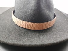 Tan snake skin hatband hat band adjustable HANDMADE Western cowboy cowgirl