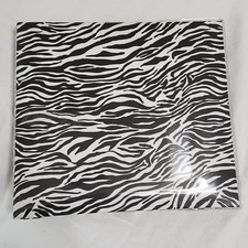 UNUSED The Paper Studio ZEBRA 8x8 Post Bound Scrapbook Album 35 Pg Black White