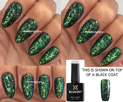 Bluesky Gel Nail Polish Galaxy Chameleon Flakes GLITTER 03 UV LED Soak Off