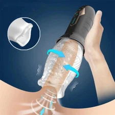 Male Automatic Handsfree Masturbater Cup Stroker Pocket-Pussy Toy Men Lubricants
