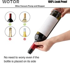 Wein Vakuumpumpe Mit 4 Silikon-Stopfen – Hält Deinen Wein Bis Zu 10 Tage Frisch!