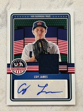 COY JAMES 2023 Panini USA Baseball Stars & Stripes Jersey Autograph AUTO