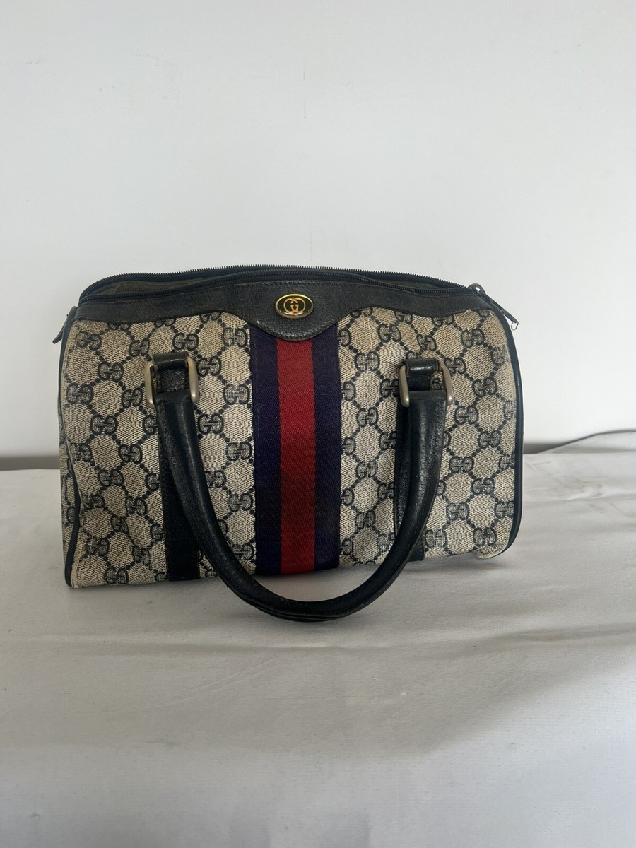 VINTAGE AUTHENTIC GUCCI BLUE BAG/ PURSE 1980s | eBay