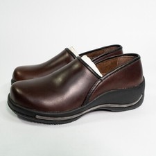 Dansko Caitlin Brown Leather 800200 Clogs Women's Size EU 36 US 6