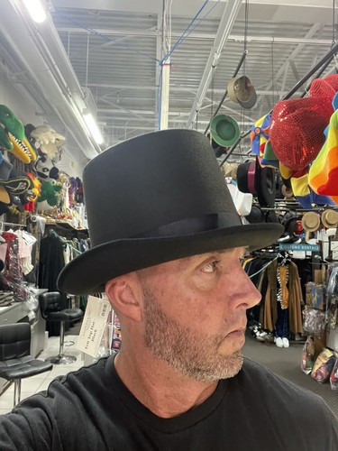 Felt Top Hats Adult One Size - Picture 4 of 5