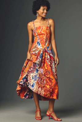 New Farm Rio x Anthropologie Sleeveless Midi Dress Size L NWT | eBay