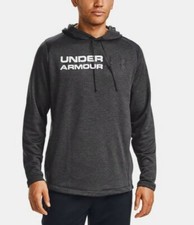 UNDER ARMOUR MEN'S UA COLDGEAR TECH TERRY HOODIE BLACK SZ M 1352091-NWT