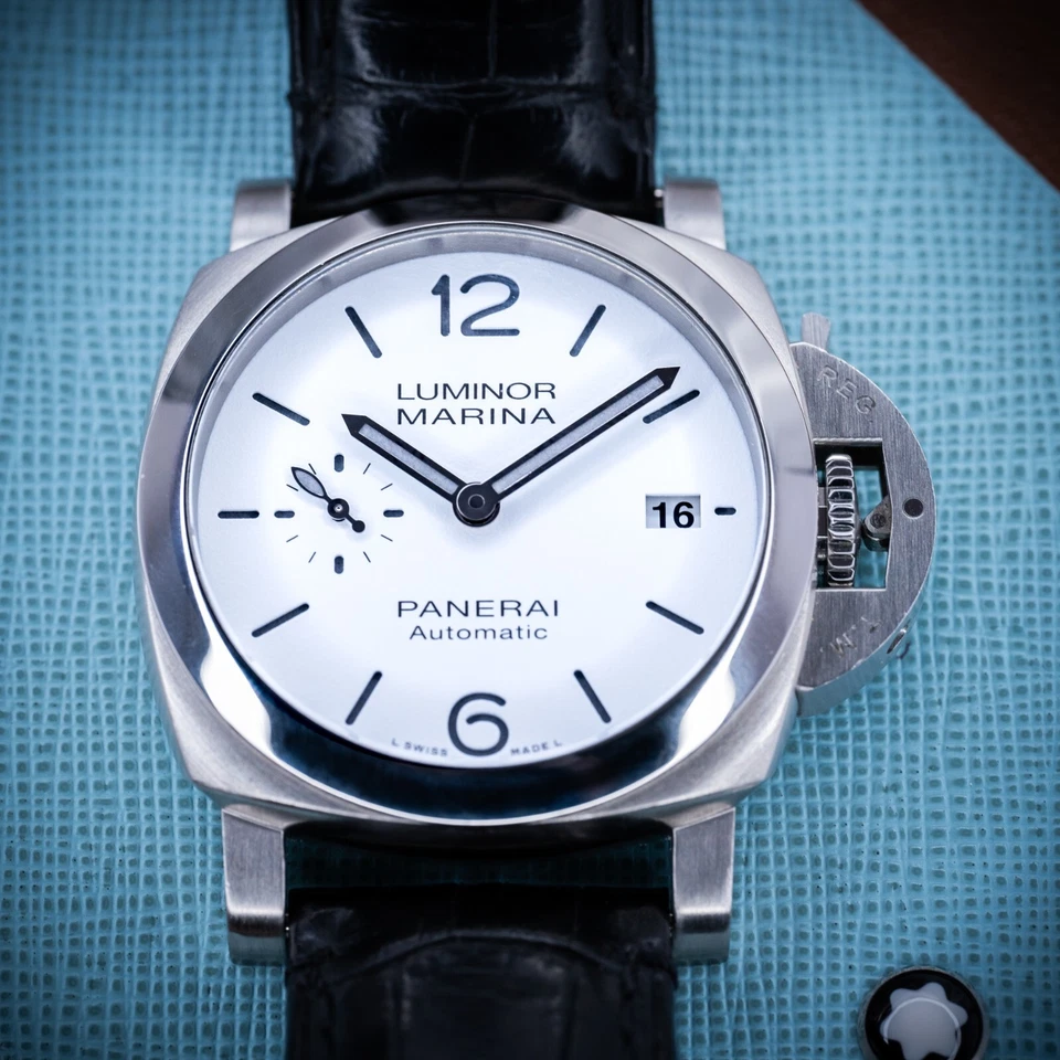 Panerai Luminor Marina Quaranta PAM01271 PAM1271 PAM 1271 White Dial 40mm B&P - Image 2 of 4