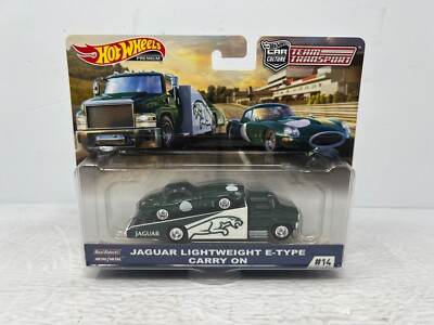 Hot Wheels Premium #14 Team Transport Jaguar Lightweight E-Type 1