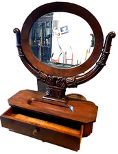 SPECCHIO SPECCHIERA PSICHE NOCE LUIGI FILIPPO 1850 RESTAURATA H 67 L 55 P 21