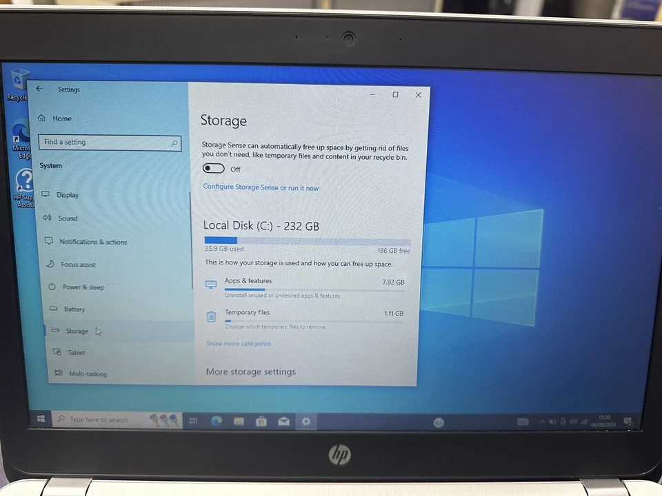 HP Laptop Windows 10 Pro  440 G4 14"  ProBook Intel Core i5 7200U 8GB 256GB SSD - Image 2 of 4
