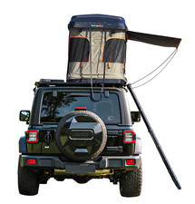 Naturnest Pop Up Roof Top Tent Abs Hardshell Car Camping Tent For Single Person