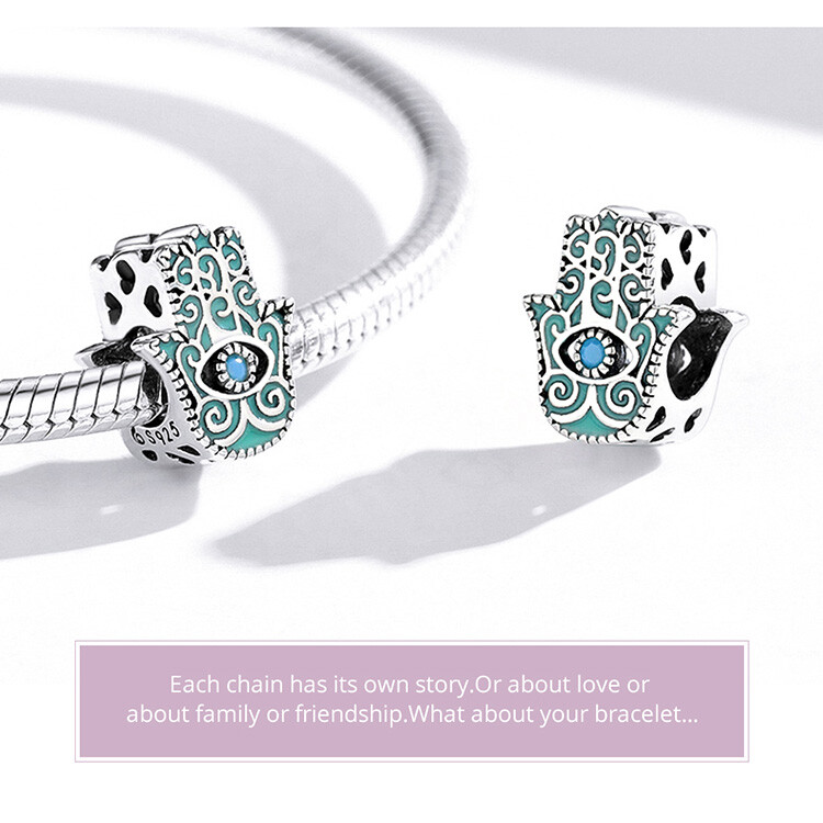 WOSTU 925 Sterling Silver Birthstone Charm - Small Bead Charm For Bracelets, Gift For Mother, Sister, Valentine's Day - View #9