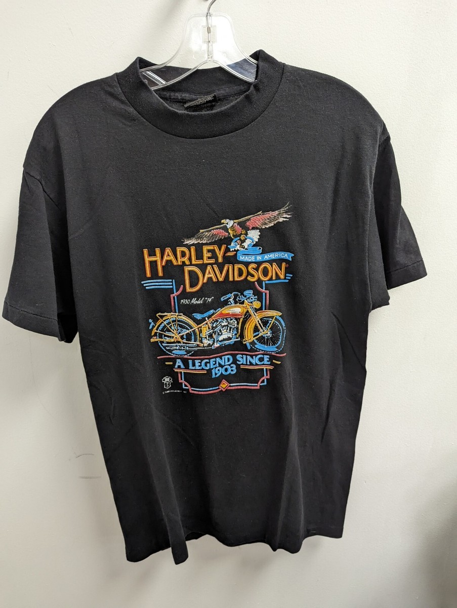 Vintage Harley Davidson T-shirt Men's A Legend Since 1903