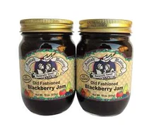 Amish Wedding All Natural Old Fashioned Blackberry Jam 18 Ounces Pack of 2